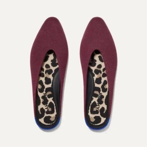 Rothy's Almond Toe Demi Mule in Black Cherry